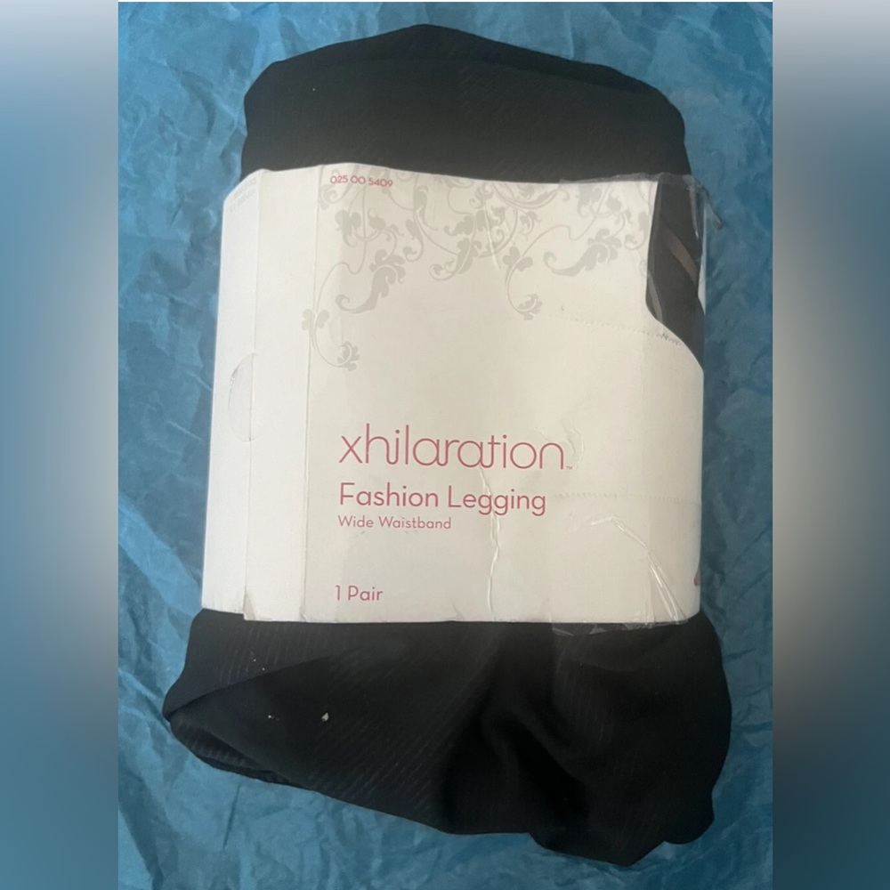 Xhilaration Black Leggings Womens Small Seamless High Rise Stretch Casual Basic